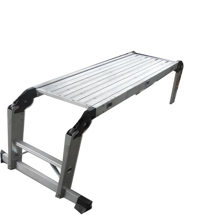 Aluminum Telescopic Working Platform Ladder Aluminum Stairs Stepladder Ladder for Industrial High Reach Maintenance Work