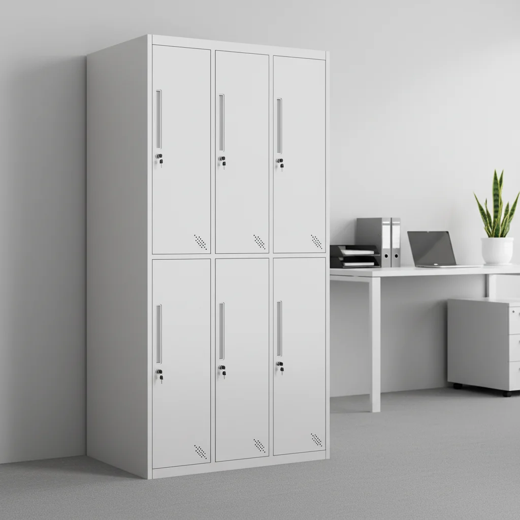 Modern Steel Bedroom Wardrobe Durable Lightweight Freestanding Cabinet Lockable Storage Apartment Portable DIY
