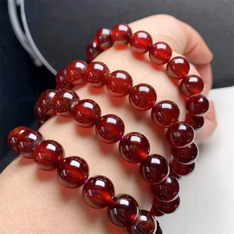 

11.5MM Natural Red Agate Bracelet Beads Stretch Bracelets Yoga Healing Reiki Women Men Jewelry Gifts 1PCS