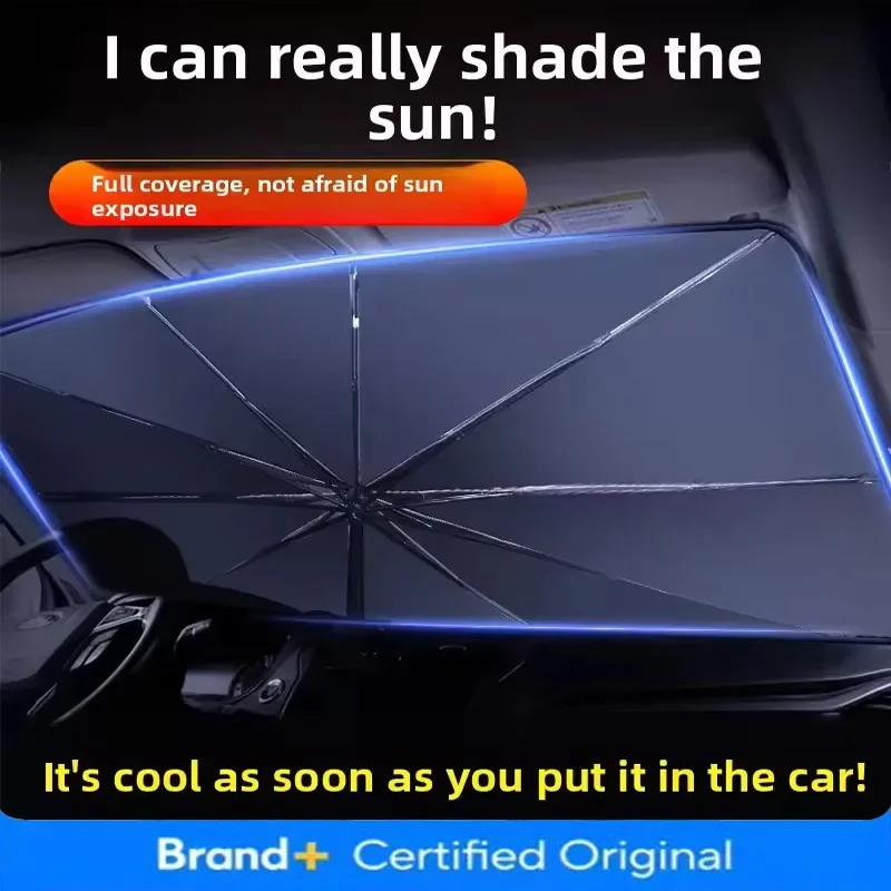 Automobile Sunshade Front Windshield Sun-proof and Heat-insulating Car Curtain Baffle Cover Foldable Car Interior Products Amagi
