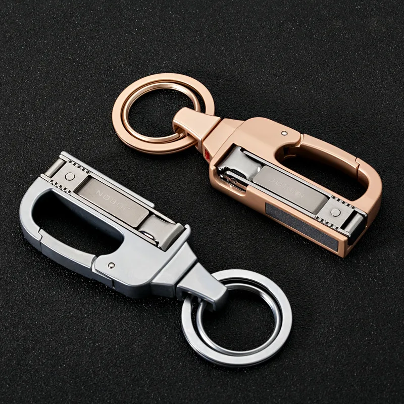 Luxury Key Chain Car Key Ring Holder Folding Clipper Knife EDC Tool Durable Keychain for Men Accessories Xmas Christmas Day Gift