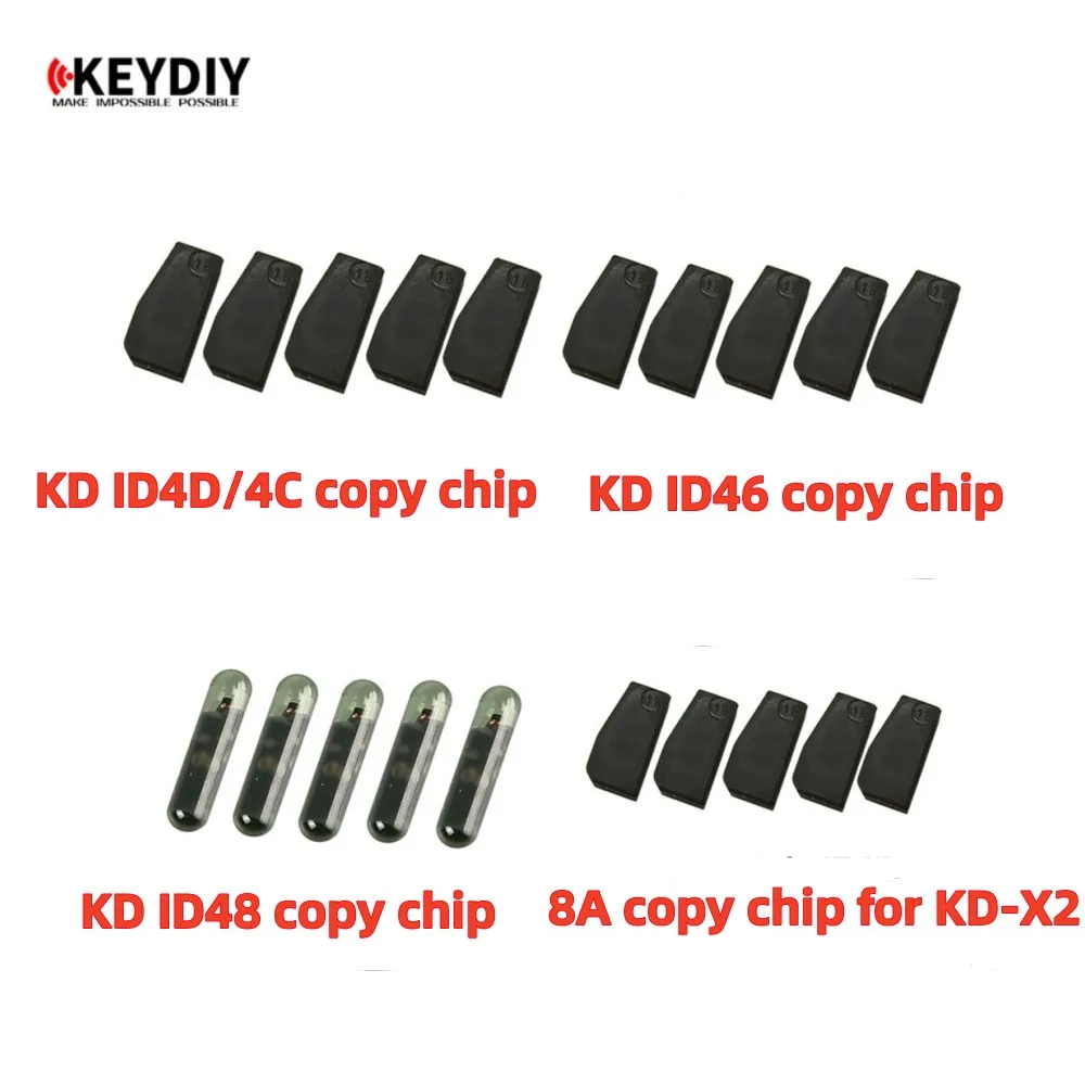 

10PCS/LOT Transponder chip KD 4D ID4C ID46 KD4D KD46 KD48 KD8A 4C 4D 46 48 8A copy chip for KEYDIY KD-X2