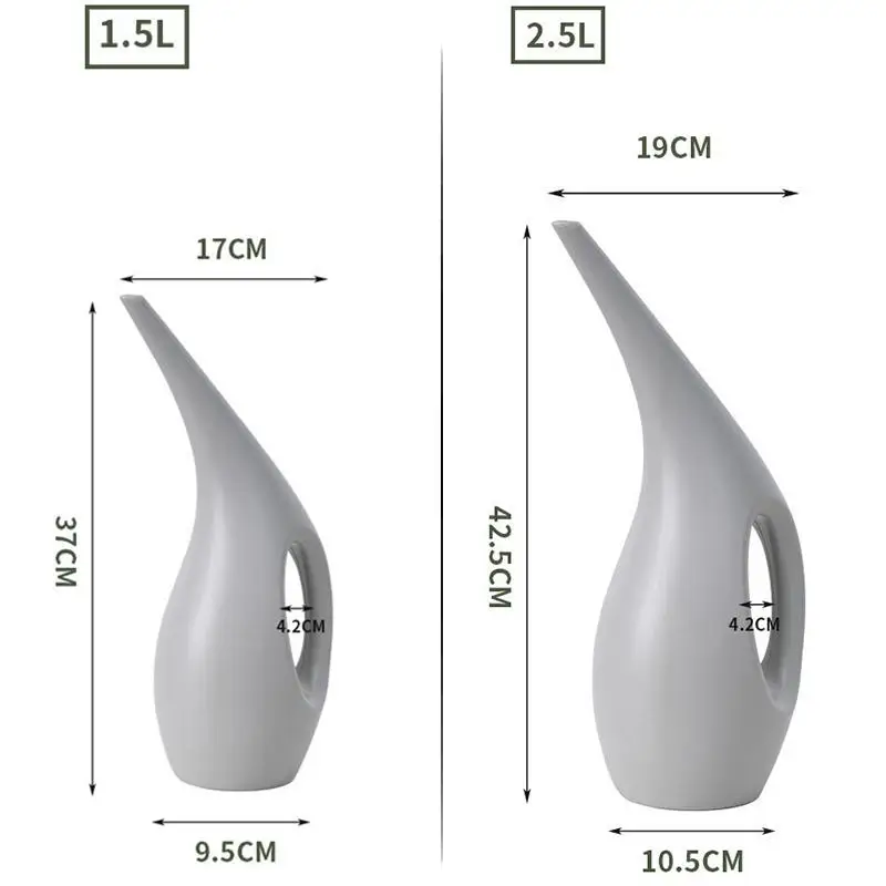 Straight To The Root Non-slip, More Convenient To Use Plastic Long Mouth Flower Watering Can Precise Water Guide,