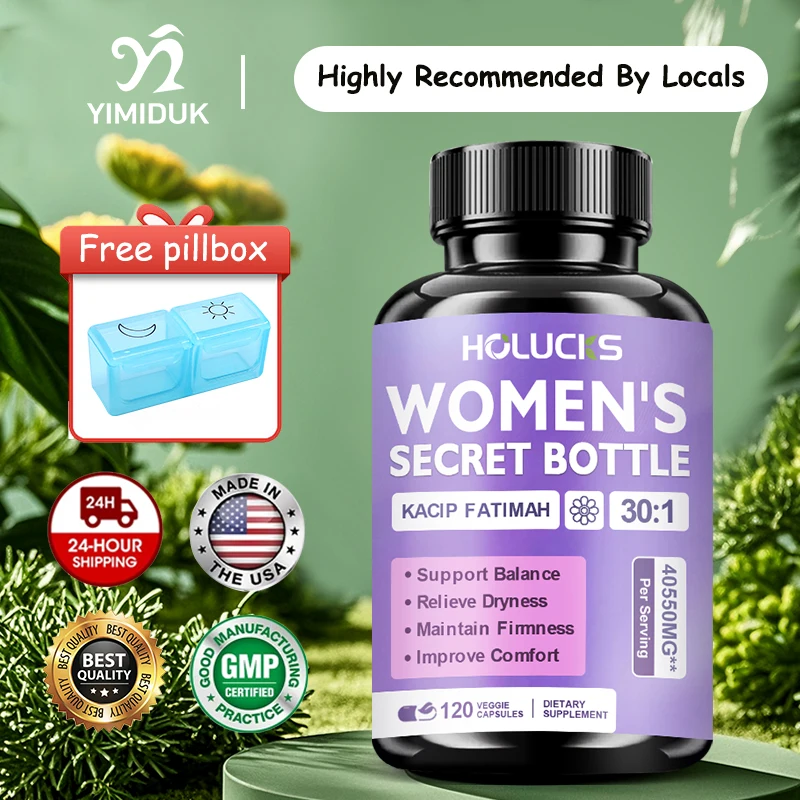 

Advanced Women Secret Bottle Capsules, Support Prevents Odor & Discomfort, Promotes Confidence & Daily Freshness, Sugar Free