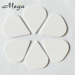 Sharp Shape Delrin Guitar Picks, White Color, No Logo, Pointy Size Top Quality 1.0mm, 1.2mm, 100Pcs