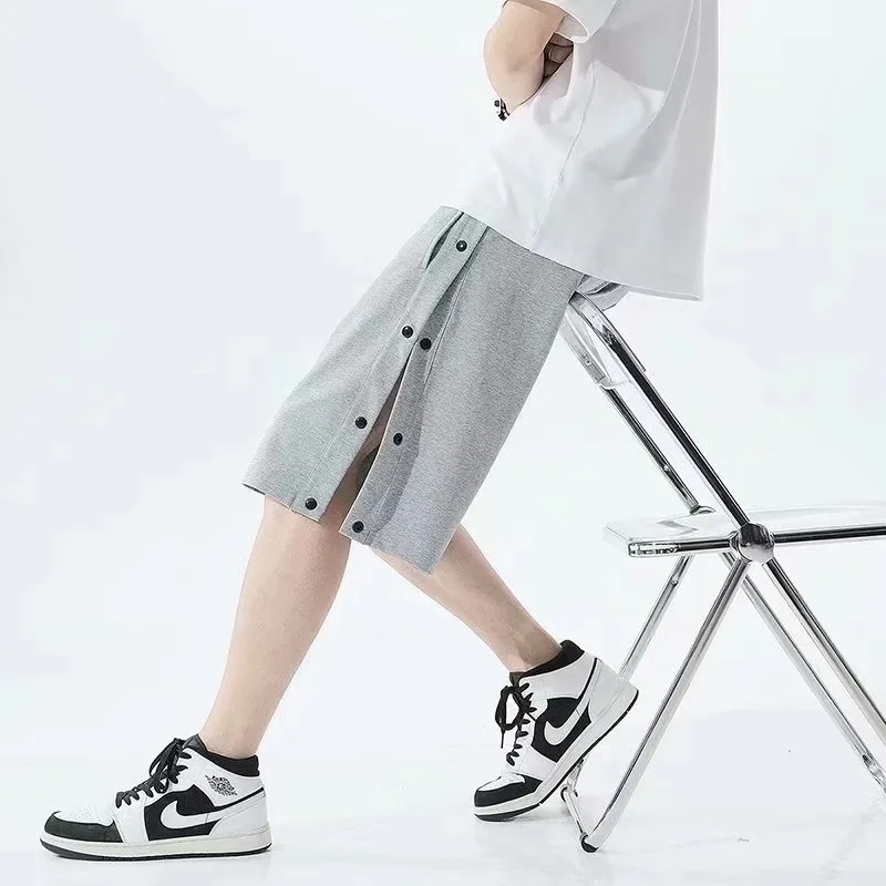 Adjustable Pants Broken Leg Side Buttons Lightweight Easy Wear Shorts Bedridden Adults Fracture Recovery Comfortable Clothing