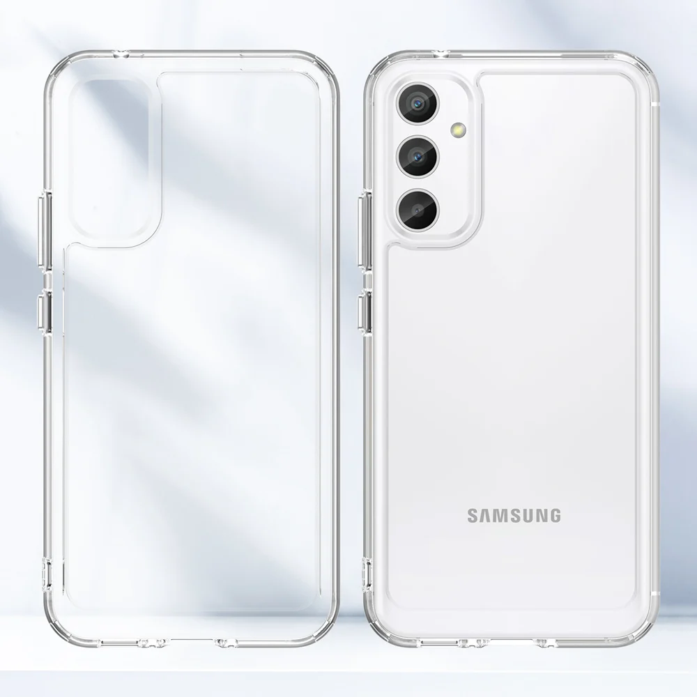 KEYSION-funda transparente a prueba de golpes para Samsung A54 5G, A34, A24, A14, LTE, A04S, funda de silicona TPU suave para Galaxy M54, M14, F54