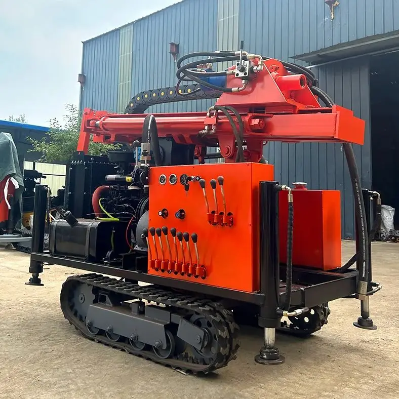

Customized 200m Deep Water Well Drill Rig Diesel Hydraulic Rotary Portable Crawler Wheel Drill
