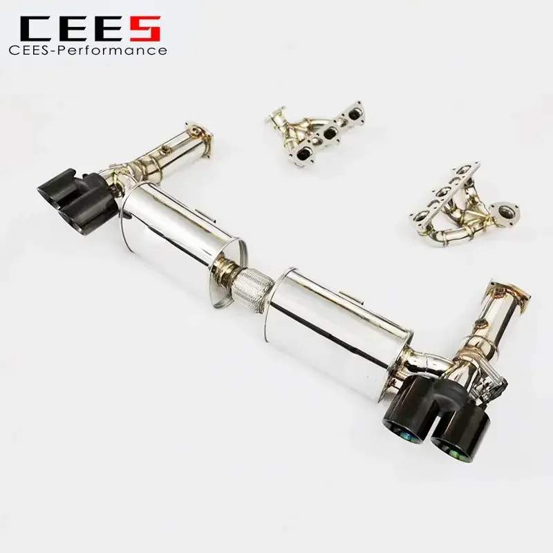 

cees Catback Exhaust for PORSCHE 911 (997.1/997.2) 3.6 TURBO 2004-2012 Racing Stainless Steel Exhaust Pipe Manifold Downpipe