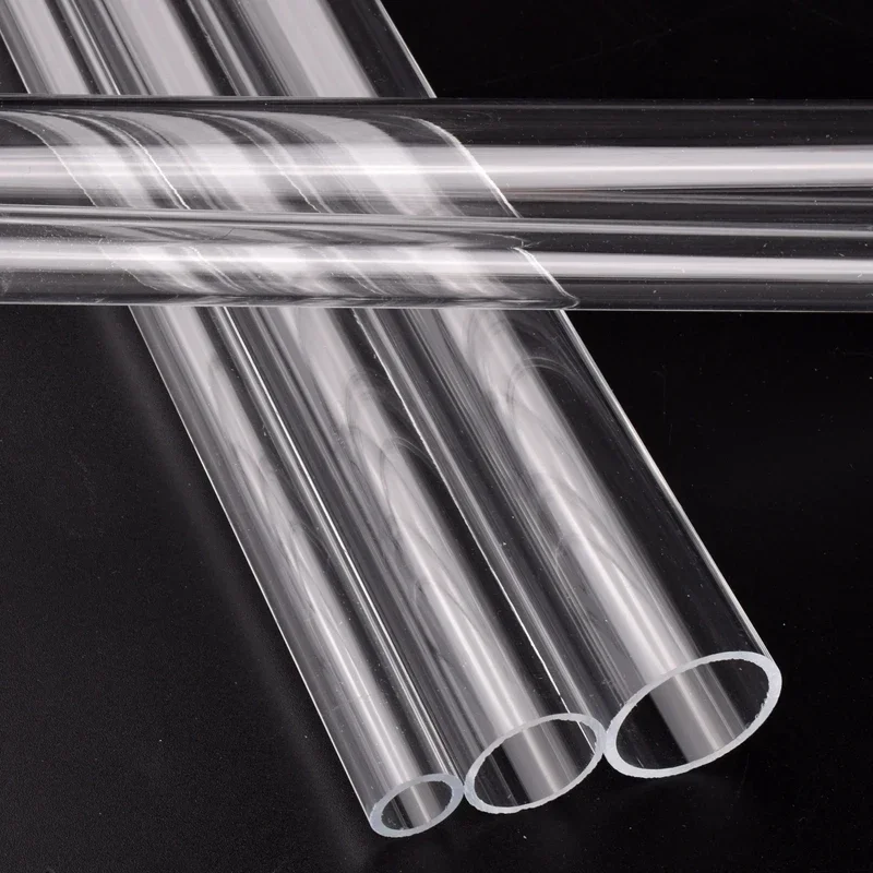 2 Stück, Länge 500 mm, hochtransparentes Acrylrohr für Aquarien, Plexiglasrohr, Außendurchmesser 7–40 mm, für Bewässerung und Wasserversorgung. – Detail 4