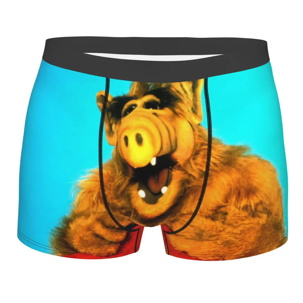 

Забавное нижнее белье Alf на заказ, мужские дышащие трусы-боксеры Alien Life Form Sci Fi, телешоу, шорты, мягкие трусы для Homme