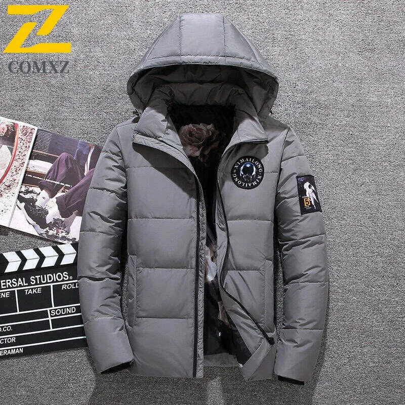 ​Men Thickened Loose Cotton Jacket Hong Kong Style Winter Warm Oversized Puffer Coat Streetwear Outdoor Casual Sport Outwear​