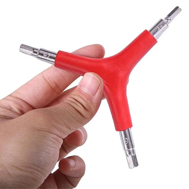 4 / 5 / 6mm 3 Way Hex Wrench Spanner Bicycle Repair Tools Trigeminal Allen Hex Socket Cycling Mountain Bike MTB Repair Tool