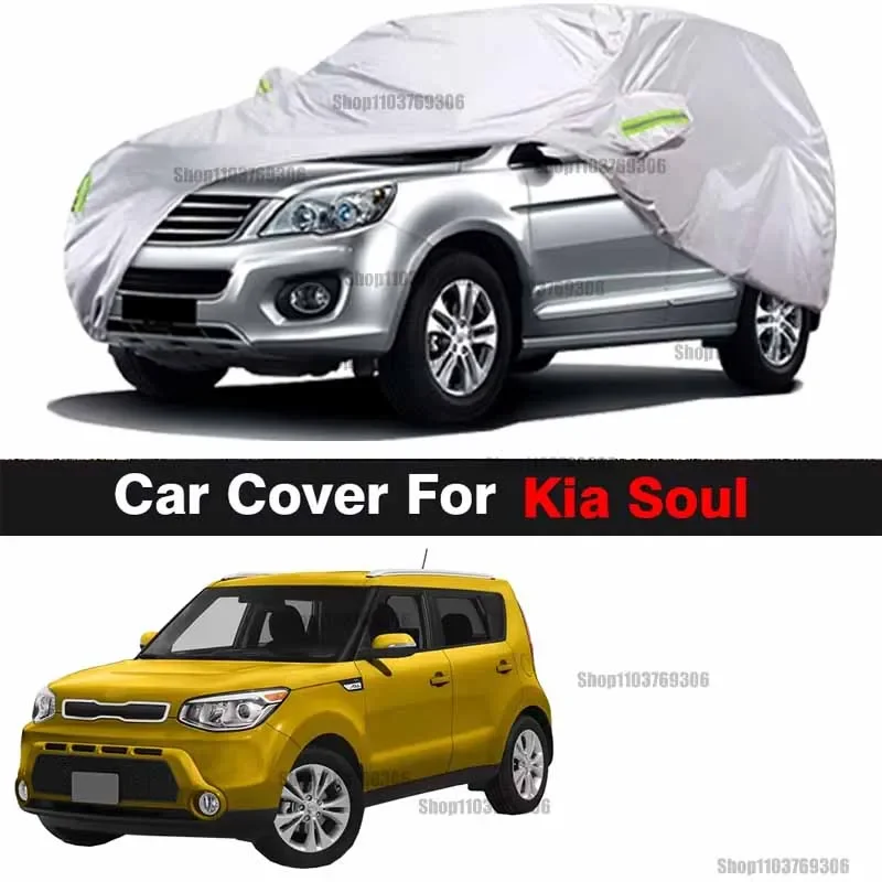 

Car Cover For Kia Soul Sun Anti-UV Snow Rain Dust Protection Outdoor Auto Cover