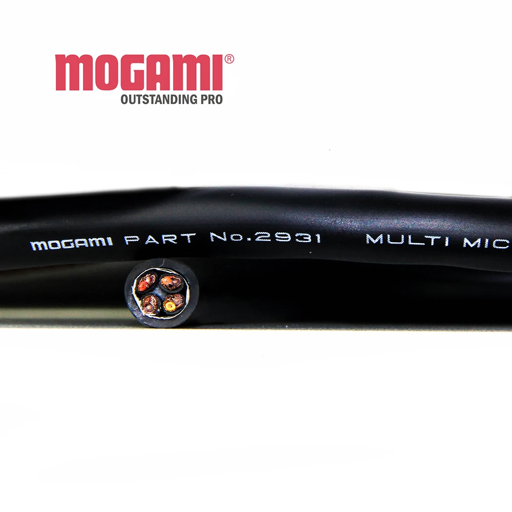 ■ Japan Mogami W2931 4-Channel Multicore Microphone Snake Cable Colour Black, Ø 8,6 Mm, Bulk Stock | The Unit Price Is One Meter