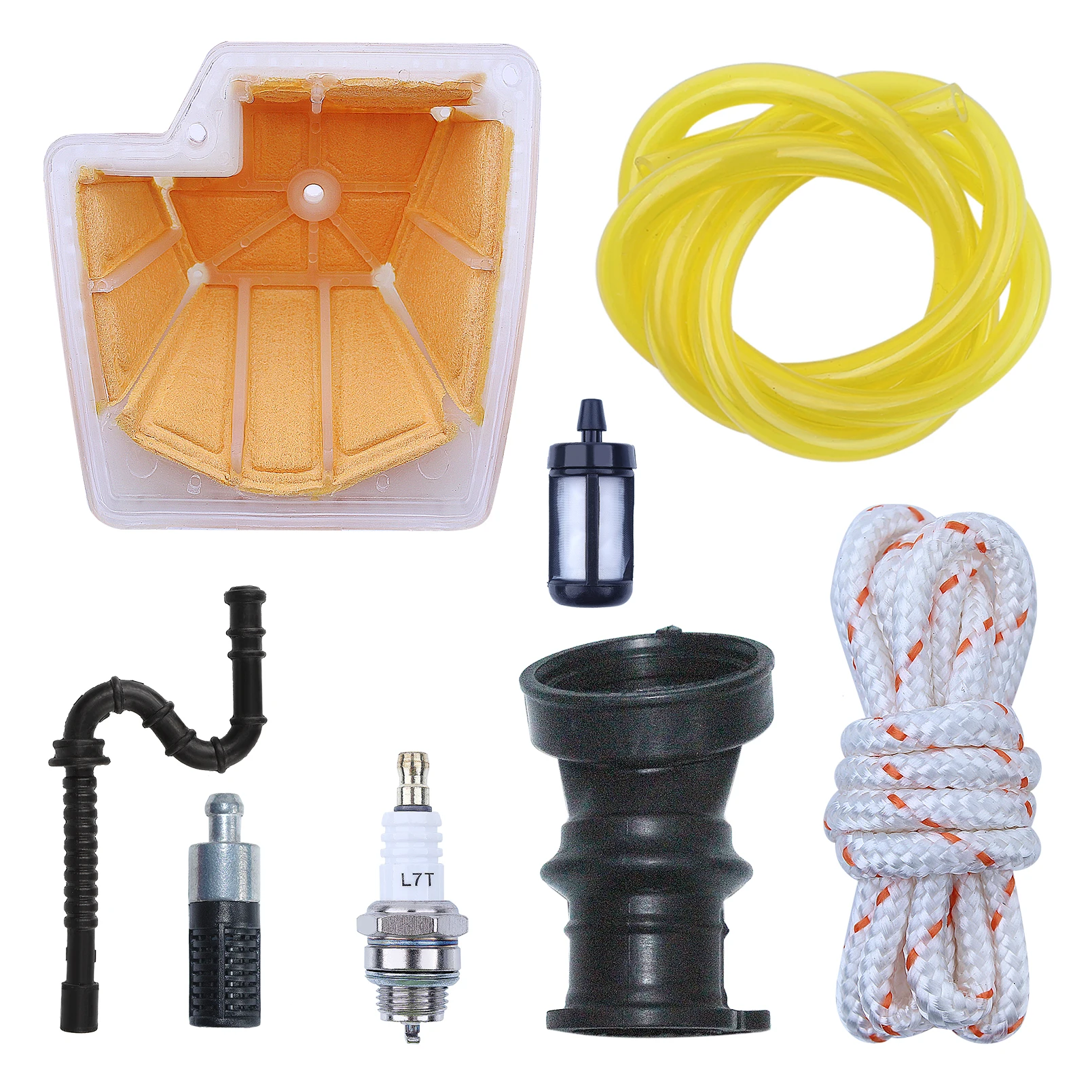 Imagem -04 - Kit de Linha de Filtro de Combustível de ar para Stihl Ms270 Ms270c Ms280 1133 120 1604 w Vela de Faísca Filtro de Óleo Tubo de Óleo Corda de Puxar Tubo de Entrada