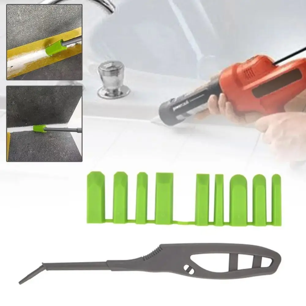 Glass Glue Angle Scraper Sealant Spreader Angle Scraper Tool Repair Tool Applicator Set for Bathroom Tub Kitchen Sink Shower