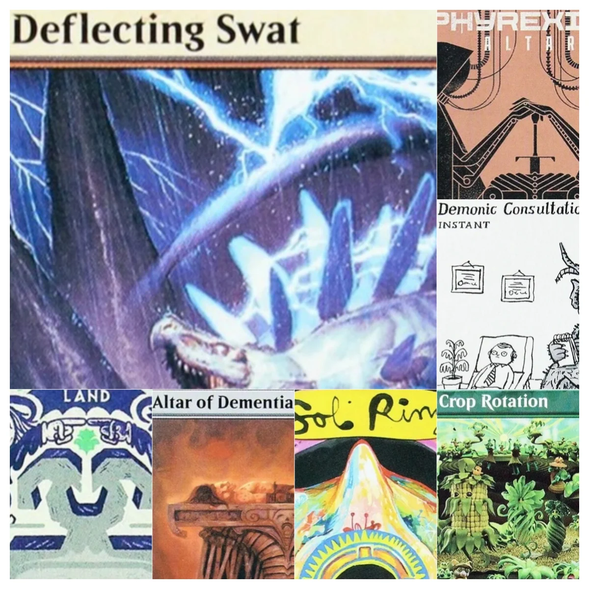 

SLC [Brain Freeze Crop Rotation Sol Ring Wasteland] Magical Proxy Cards Top Quality Board Playing Trading Cards