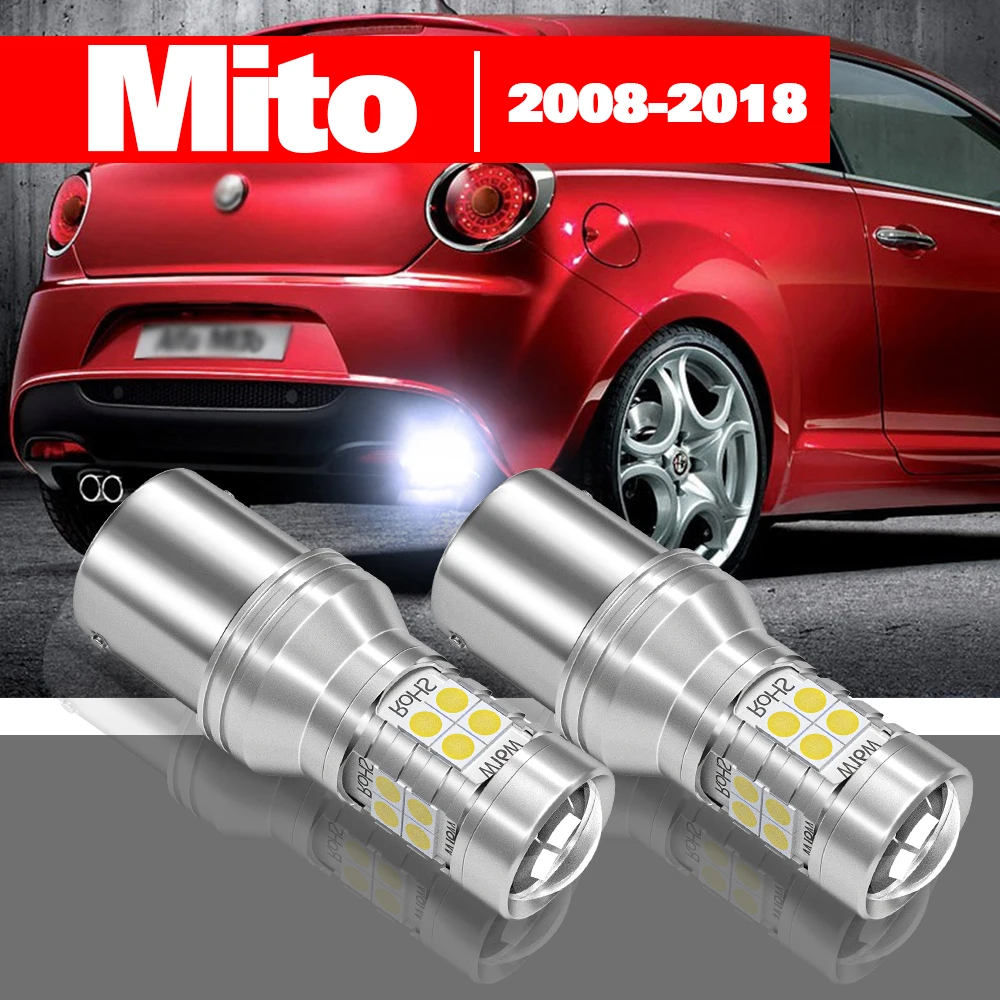 Voor Alfa Romeo Mito 2008-2018 2 Stuks Led Reverse Light Backup Lamp Accessoires 2009 2010 2011 2012 2013 2014 2015 2016 2017