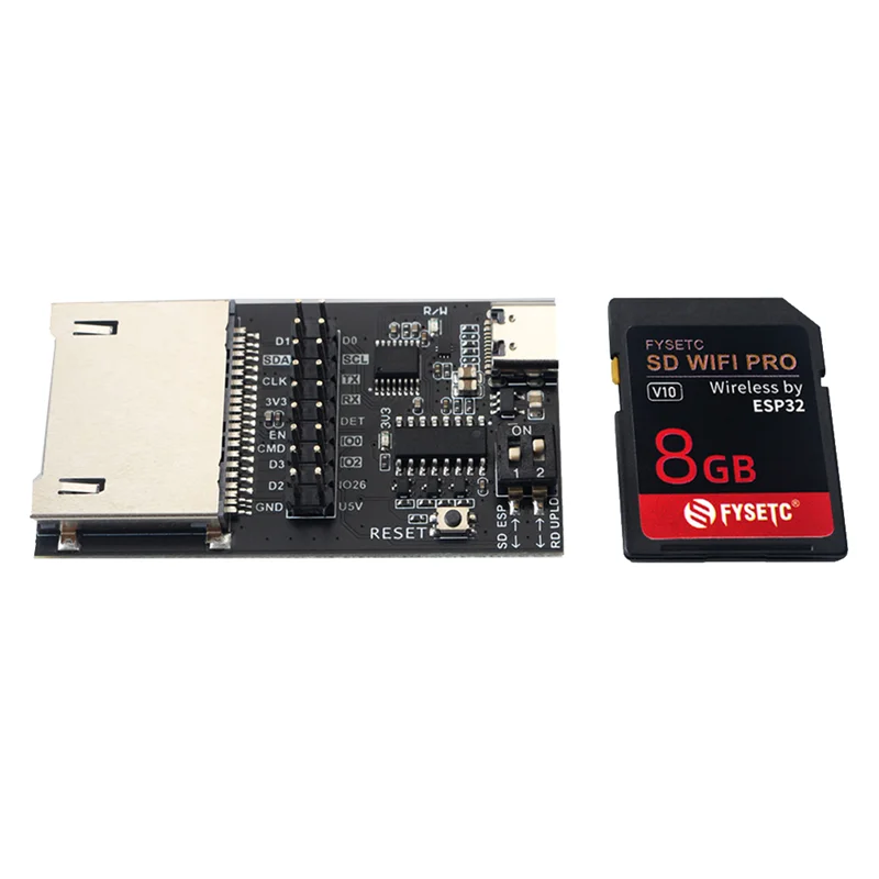 FYSETC SD WIFI Pro Wireless Transmission Base on ESP32 with 8GB Card , Uploader Support Websever for 3D Printer