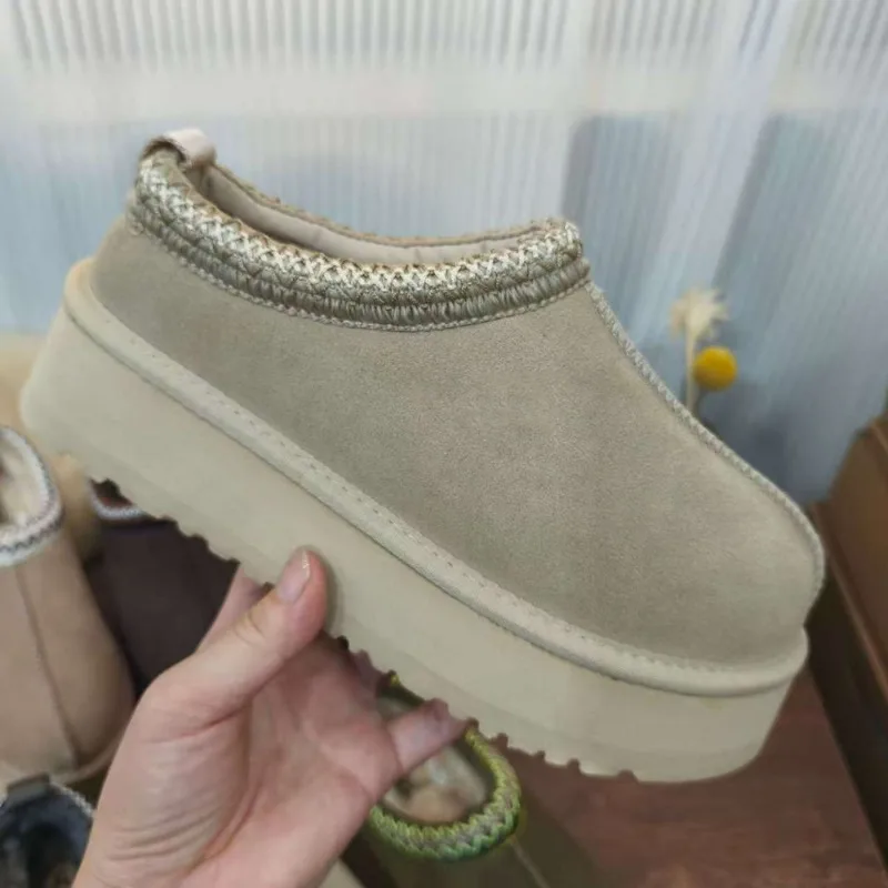 Winter-Schneestiefel mit Dicken Sohlen, Ethnischer Stil, Dicke und Warme Baumwollpantoffeln für Damen, Bequeme Freizeitschuhe für Entspannte Tage – Detail 8