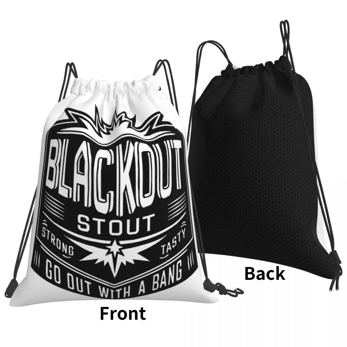 

Deep Rock Galactic Black Out Stou Backpacks Portable Drawstring Bundle Pocket Sports Bag Book Bags For Man Woman Students