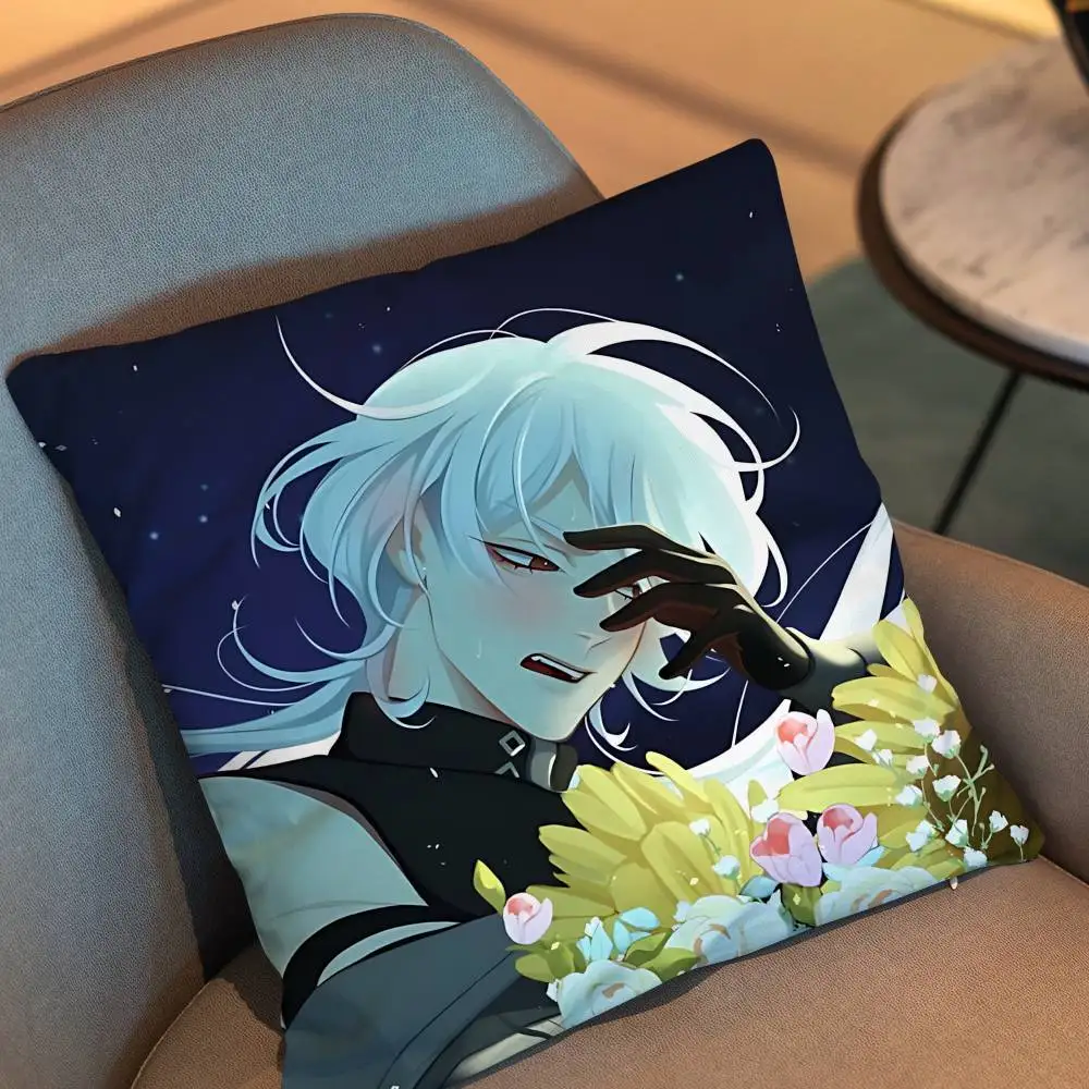 Grimmy Grim Casper A Date with Death day gift Pillow Case Living Room Sofa Cushion Cover Suitable For Home Bedroom Room custom