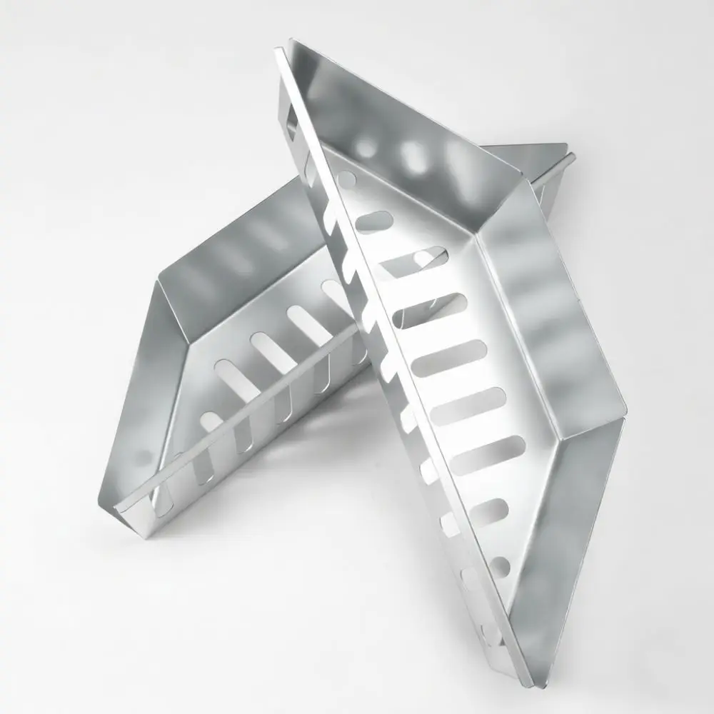 Outdoor BBQ Charcoal Basket Galvanized Steel Fire Tray Heavy Duty Grill Tool Camping Cooking Gear Heat Efficient Box