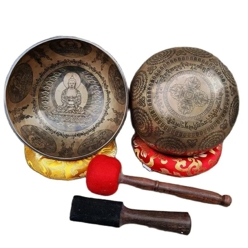 20cm 22cm 24cm 26cm Nepal Handmade Singing Bowl Himalaya bowl  Amitabha Buddha sound bowl Sound Healing