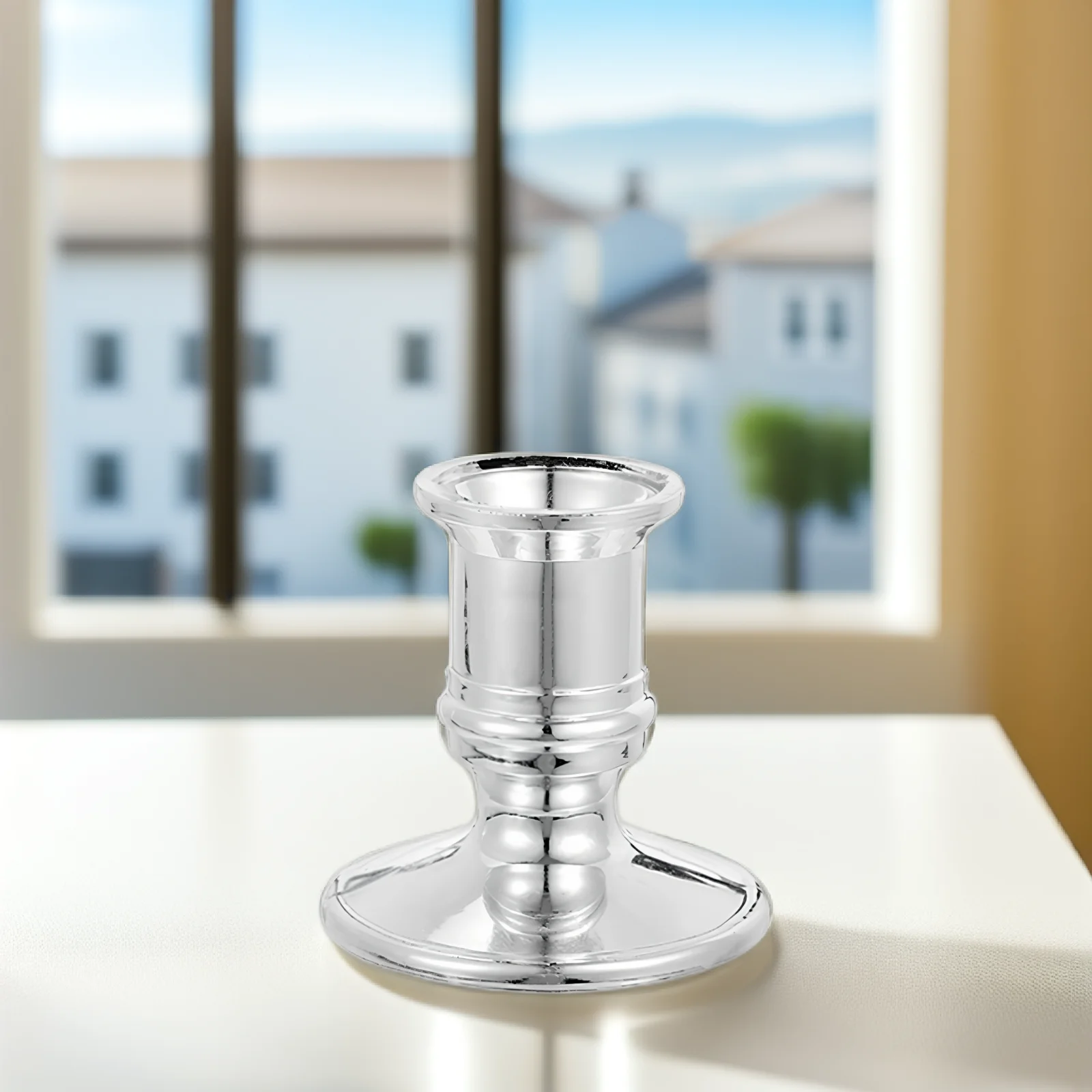 

20pcs Electronic Candleholder Plastic Modern Minimalist Desktop Decor For Bedroom Cafe Hotel Decorative Candlestick Holders