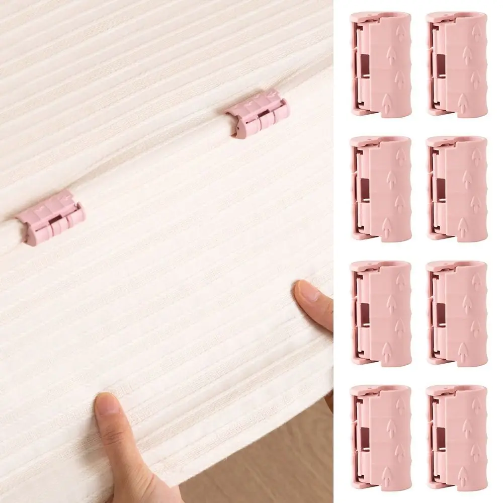 10pcs Durable Non-slip BedSheet Clips Adjustable Pressure Resistant Mattress Holder Compact Fixing Buckle Sheet Fasteners