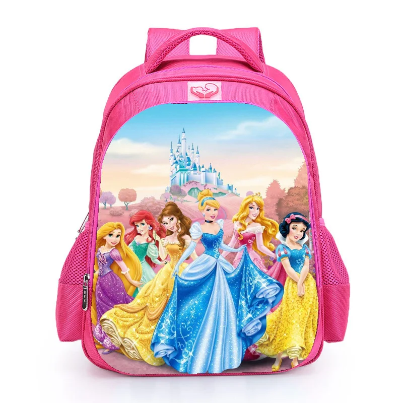 Mochilas escolares de princesa rosa para niñas, mochila primaria para niños, mochila preescolar, mochila, regalo para niños