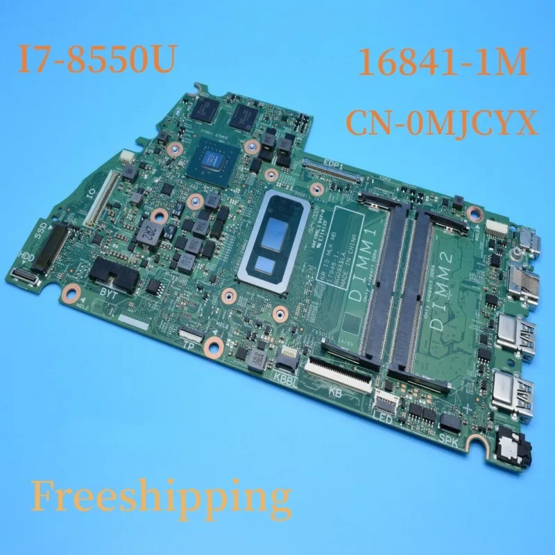 

CN-0MJCYX For Dell Inspiron 7570 Motherboard 16841-1M 0MJCYX MJCYX With I7-8550U Mainboard 100% Tested Fully Work