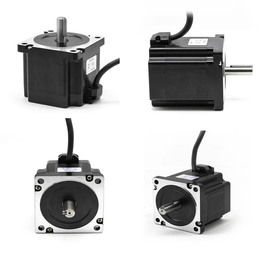 Nema34 Stepper Motor Kit 4.5-12Nm | HB860C Drive 400W 6A 2-Phase 86mm 14mm Shaft for CNC Engraving/Router/Laser Cutter 1-4Axis