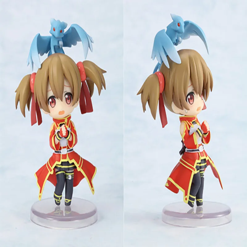 Sword Art Online wersja Q figurka Anime Kirigaya Kazuto Asuna zestaw Model figurki posąg ozdoba lalka zabawka prezent