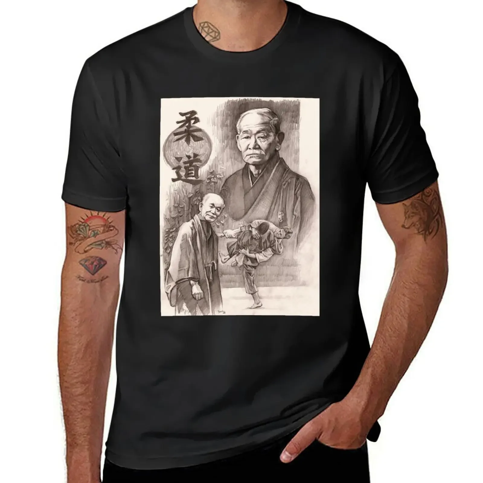 Jigoro Kano T-Shirt man clothes customs design your own blanks mens champion t shirts