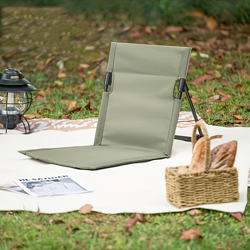 

1 шт. портативное складное кресло для отдыха, алюминиевый сплав и ткань Оксфорд, зеленый, идеально подходит для пляжного пикника на открытом воздухе, кемпинга, легко чистится