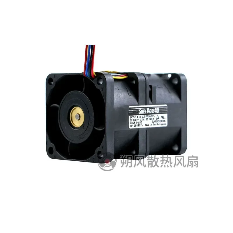 for SANYO 9CRD0412P5K05 4056 12V 1.2A 4CM PWM Temperature Control Speed Regulation Violent Cooling Fan