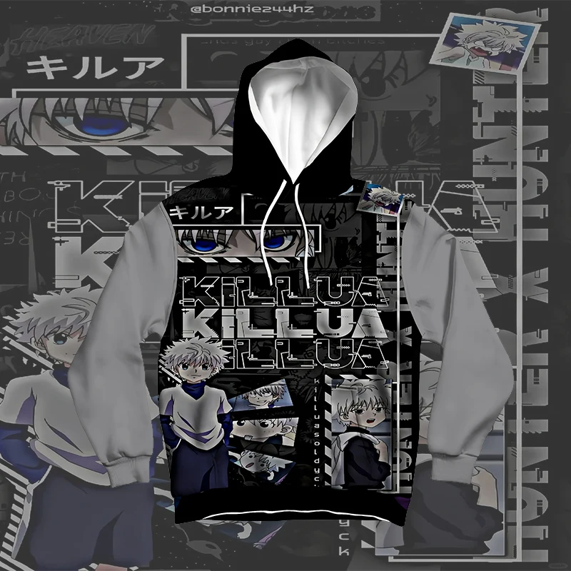 

Bestselling Bandai Anime HUNTER × HUNTER Hoodie Fashion 3D Printing Autumn/Winter Hoodie Hoodie Casual Round Neck Street Top