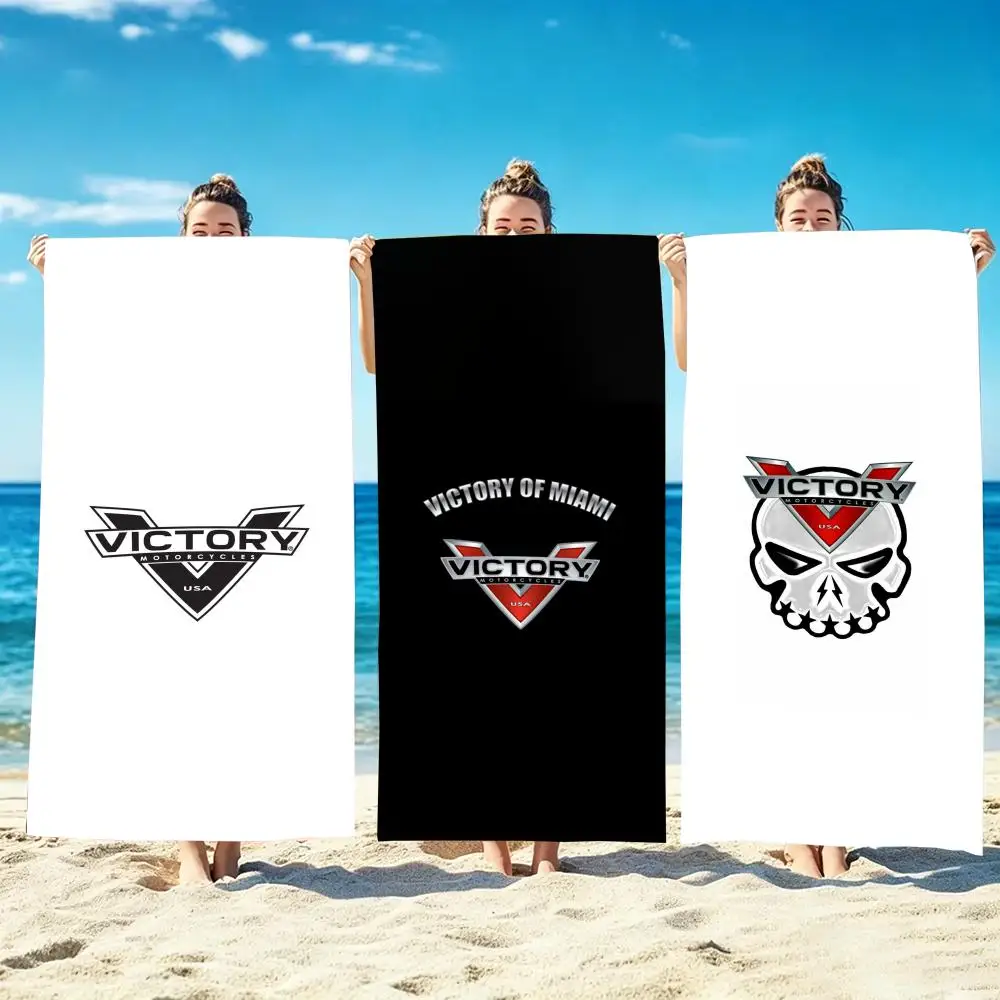 Brand Victory Motorcycles Towel Microfiber beach towel, quick-dry, sand-free, ultra-fine fiber, super soft.