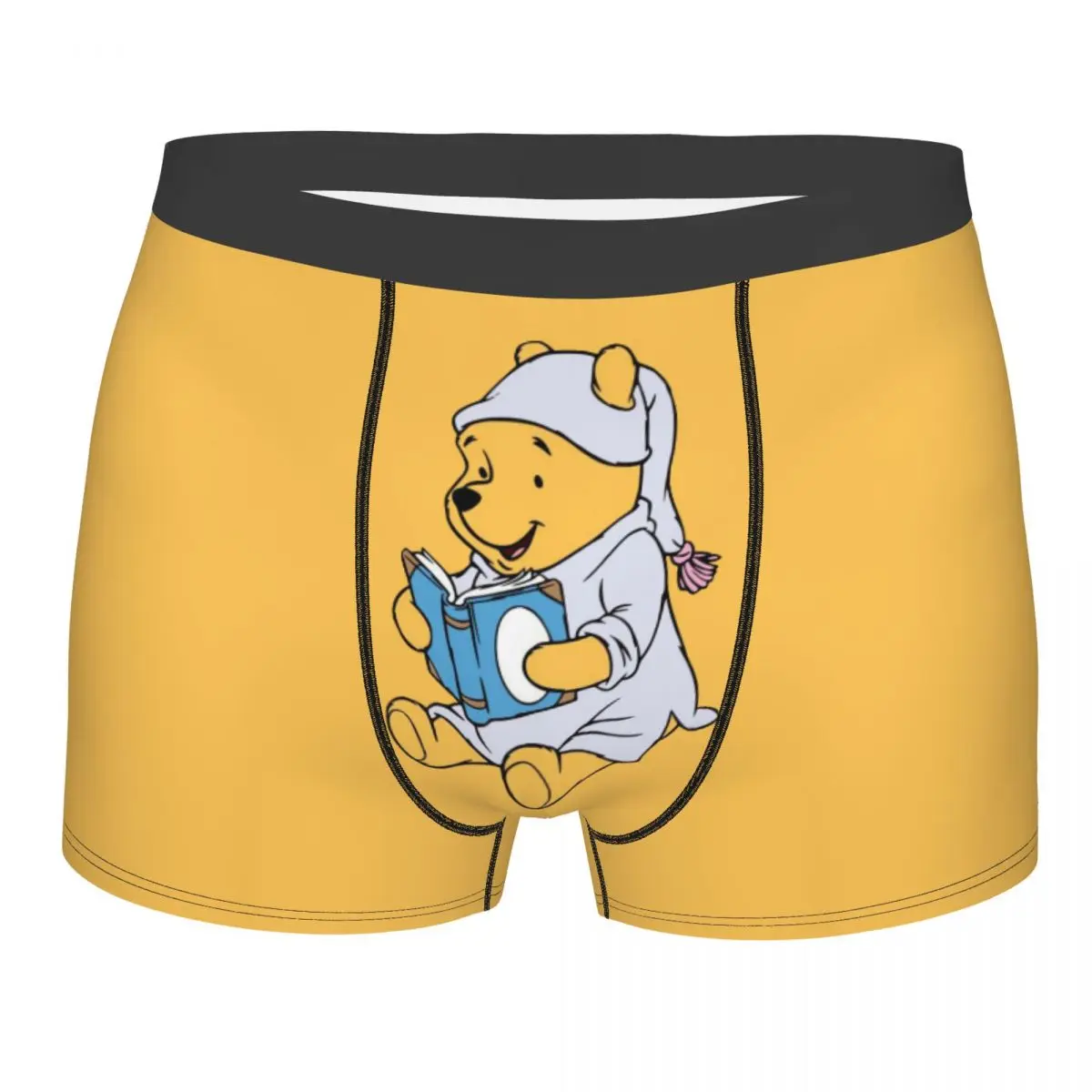 

Нижнее белье Winnie Read Book на заказ, мужские дышащие трусы-боксеры, шорты, мягкие трусы для Homme