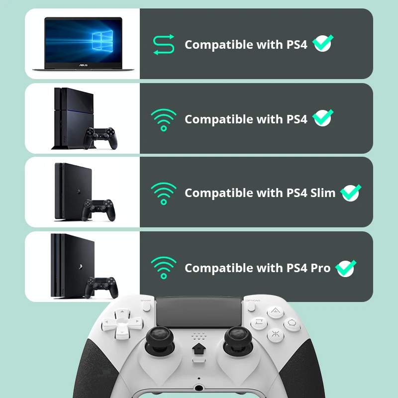 DATA FROG Bluetooth Wireless Controller For PS4 Controller Gamepad For PC Joystick For PS4/PS4 Pro/PS4 Slim Game Console 2023