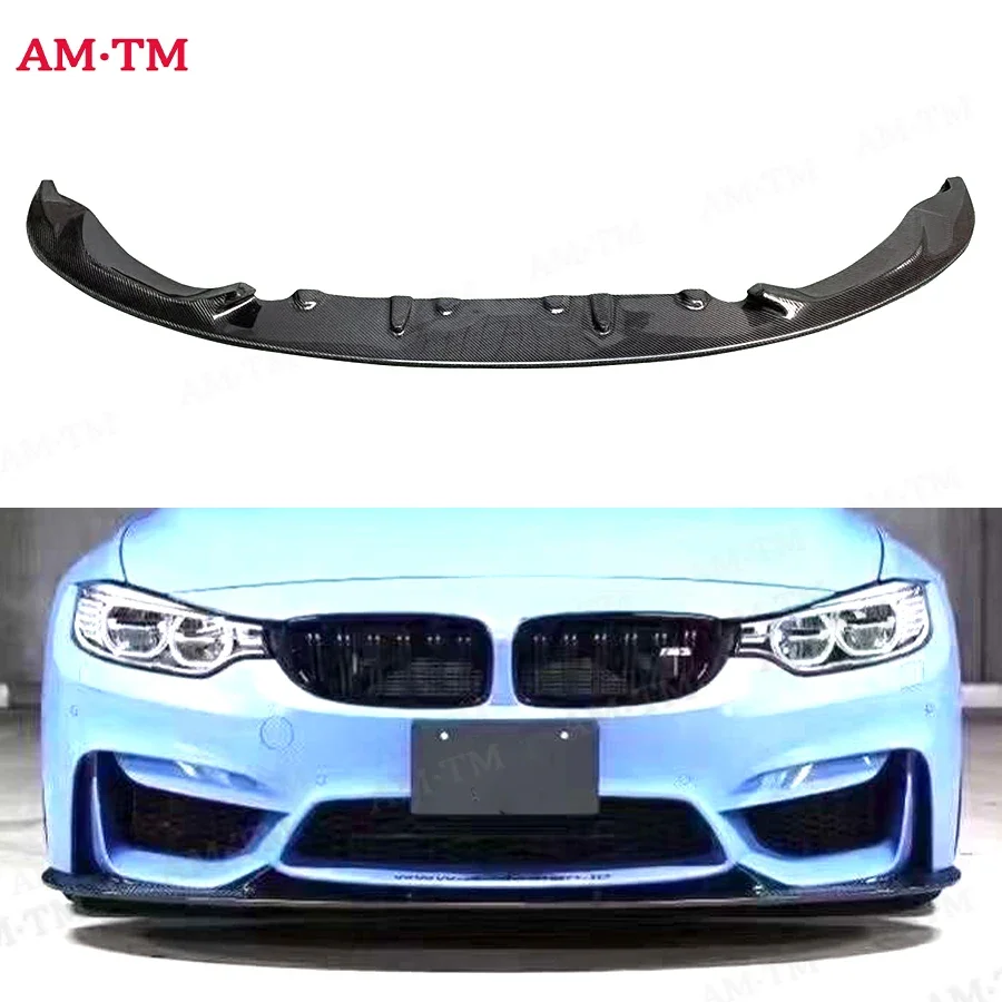 

for BMW F80 M3 F82 F83 M4 2014-2018 High quality Carbon Fiber Car Front Bumper Diverter Spoiler Diffuser Front lip chin body kit