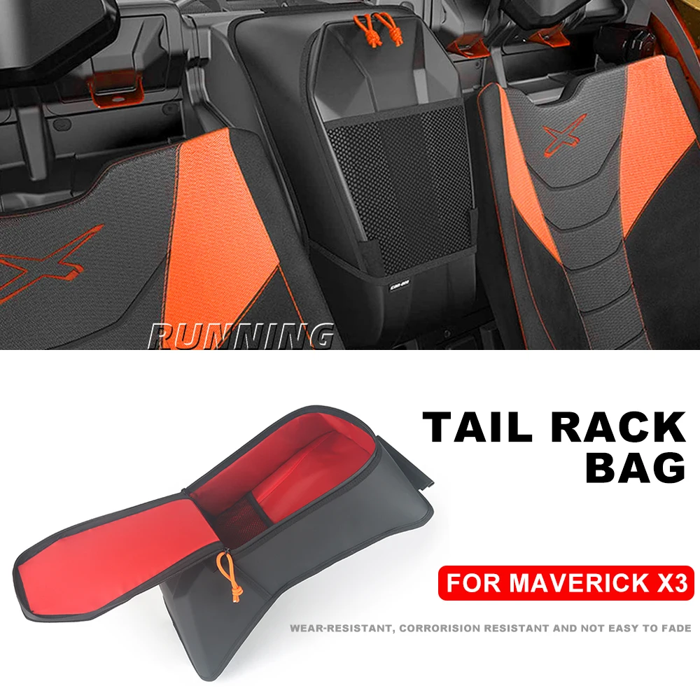 Center Shoulder Console Storage Cargo Bag - Between - Seats Storage For Can - Am Maverick X3 XRS XDS Turbo R Max 2017 - 2023