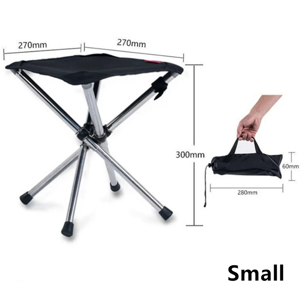 Outdoor Camping Chair Stainless Steel Folding Chair Stool Seat Fishing Camping Ultra Light Subway Train Travel Picnic Chair Fold