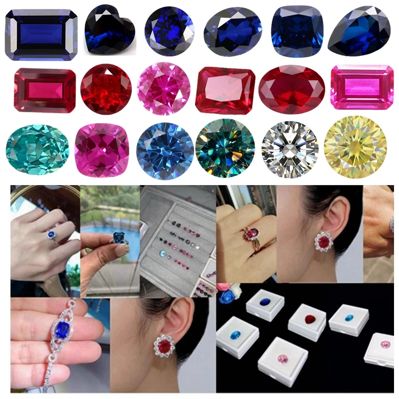 Pretty Large Ruby Gem Passed UV Test VVS Oval Cut Ruby for Jewelry Making DIY Gem Ring Pendant Accessories