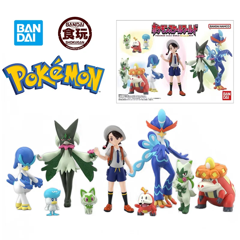 

Яркая игрушка Bandai, Shokugan Pokemon Scale World, палдея область, набор 10 см, аниме оригинальная экшн-игрушка, коллекция подарков