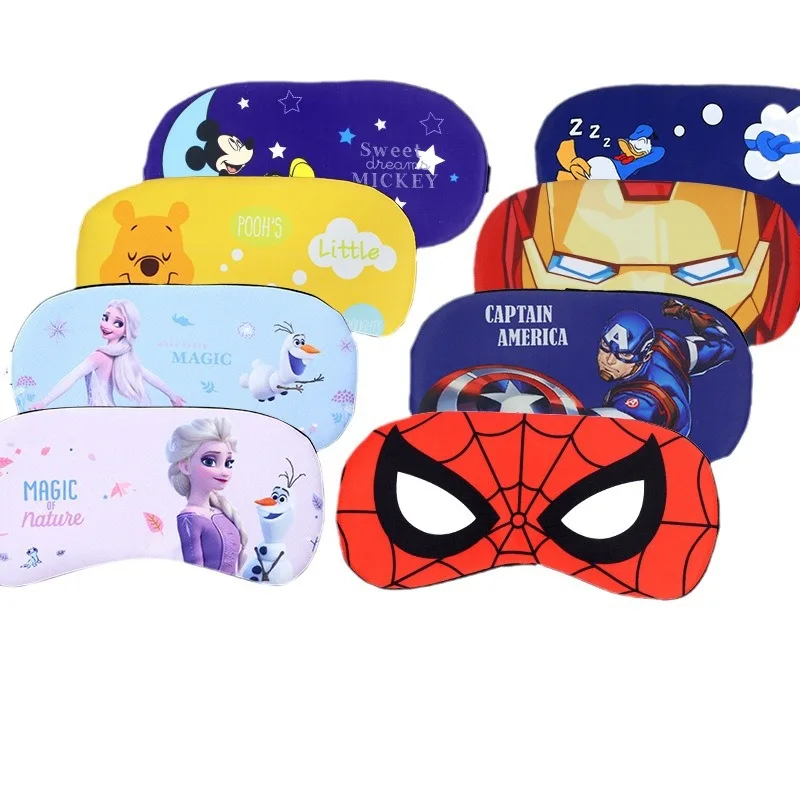 Disney Children's Eye Mask Parent-Child Sleeping Eye Mask Ice Silk Nap Eye Mask Baby Shading Eye Mask Adult Eye Mask