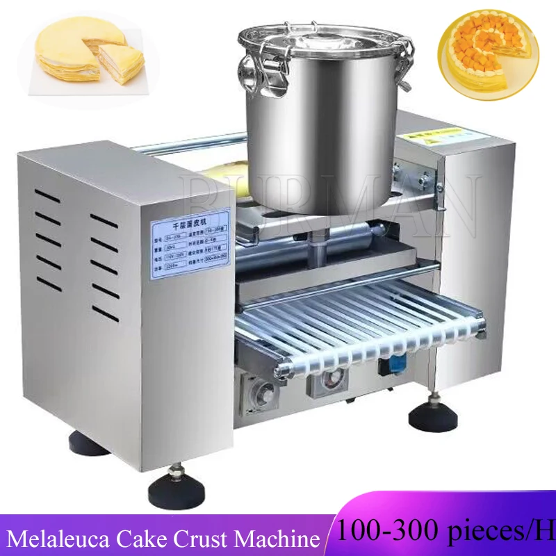 Automatic Thousand Layer Cake Pancake Skin Making Machine Commercial Towel Roll Skin Maker