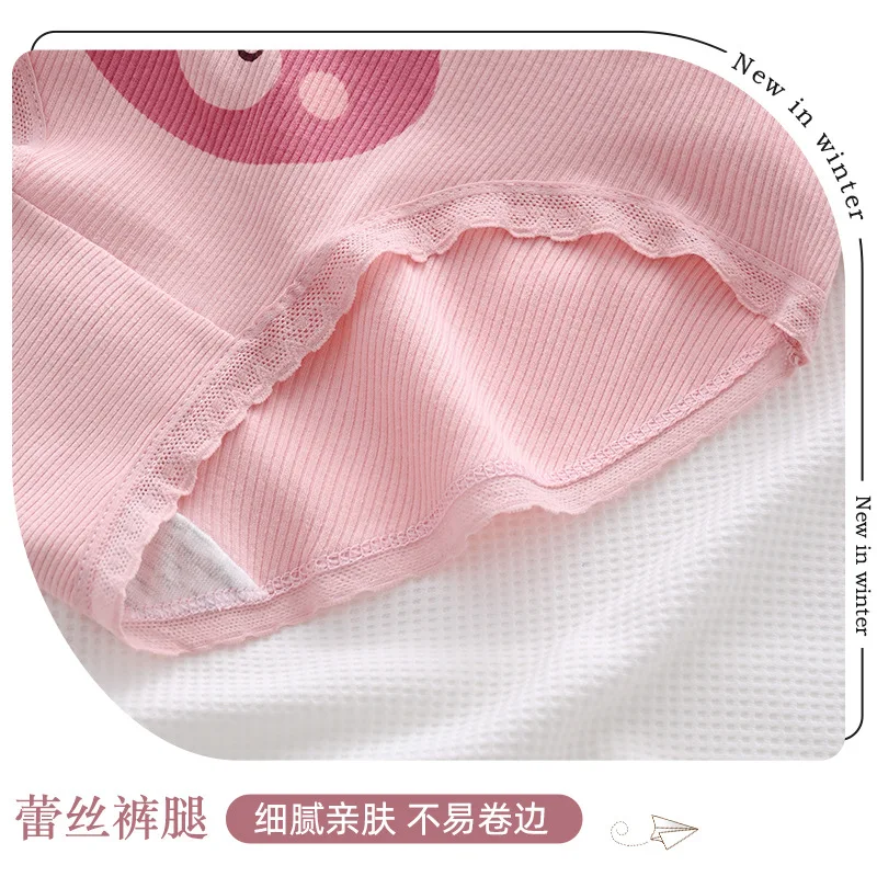5 ks růžové květinové prodyšné kalhotky do poloviny pasu dámské japonské roztomilé tištěné dívčí studentské kalhotky spodní prádlo pro ženy - náhled 4